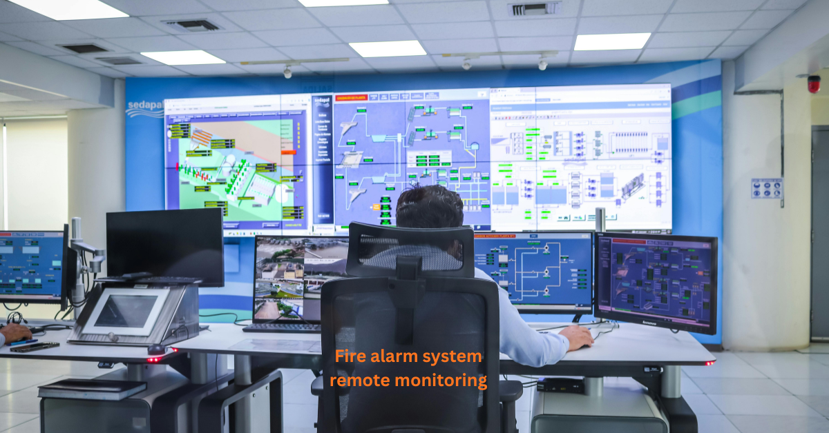 Fire alarm system remote monitoring